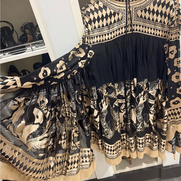 Elegant Black and Gold Women's Dress. Zimmerman size 0, fits Sm, Xs M - Picture 10 of 10